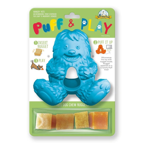 Yeti Pet Products, Puff And Play Blue Dog Toy, 1 Piece Yeti Pet Products