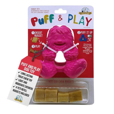 Yeti Pet Products, Puff And Play Pink Dog Toy, 1 Piece Yeti Pet Products