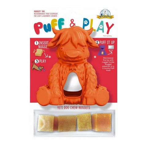 Yeti Pet Products, Hangry Yak Orange Dog Toy, 1 Piece Yeti Pet Products