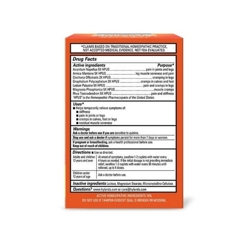 Hylands, Naturals Leg Cramps + Arnica Caplets, 40 Count Hylands