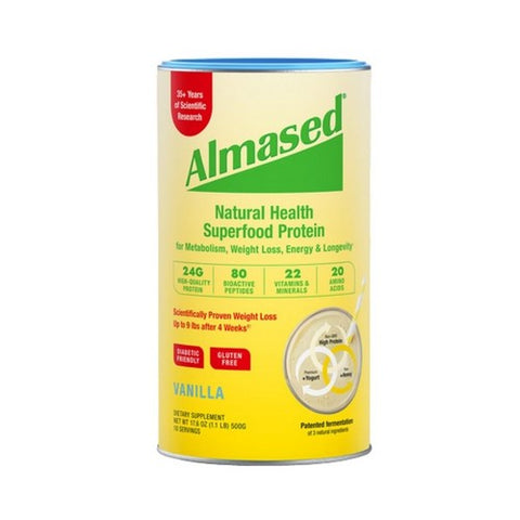 Almased, Dietary Supplement For Weight Management Almond Vanilla, 17.6 Oz Almased