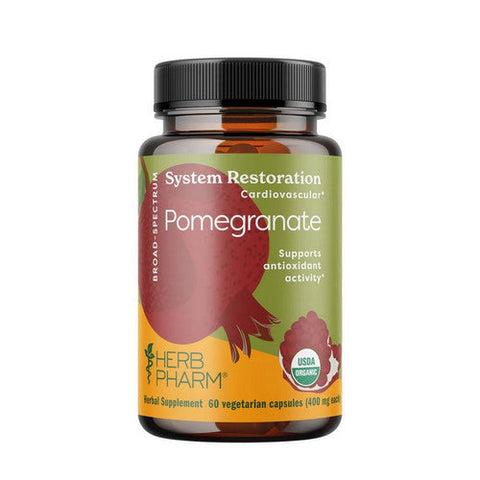 Organic Pomegranate Capsules 60 Veg Caps by Herb Pharm