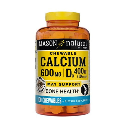 Mason, Calcium And Vitamin D3 Chewables Coffee Mocha, 100 Tabs