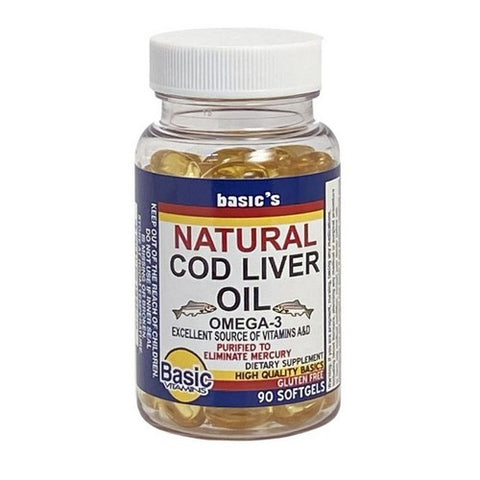 Basic Vitamins, Norwegian Cod Liver Oil, 90 Softgels