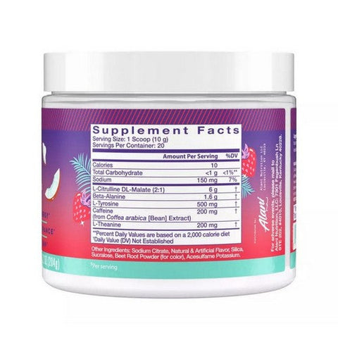 Alani Nu, Pre-Workout Energy Supplement Powder Hawaiian Shaved Ice, 7.2 Oz