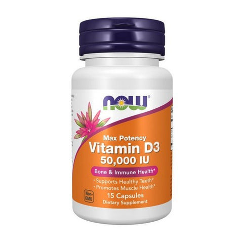 Max Potency Vitamin D3 15 Veg Caps by Now Foods