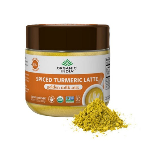 Organic India, Spiced Turmeric Latte Powder, 3.52 Oz