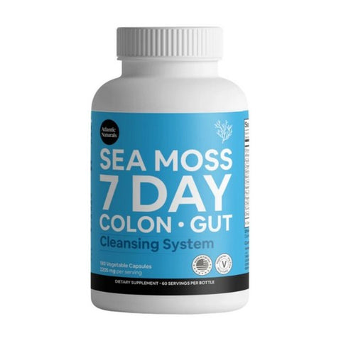 Sea Moss 7 Day Colon And Gut 180 Vegetarian Capsules by Atlantic Naturals