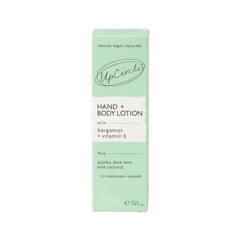 Hand + Body Lotion with Bergamot + Vitamin E Travel Size 6.9 Oz by UpCircle