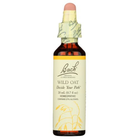 Bach, Original Flower Remedy Dropper Wild Oat Flower Essence, 20 ML Bach
