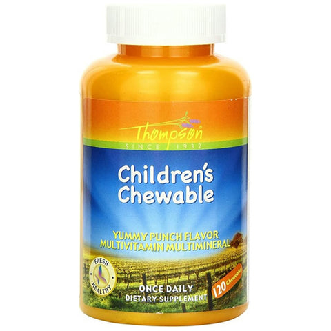 Multi Vitiamin/Mineral Children's Chewable Punch 120 Tabs by Thompson