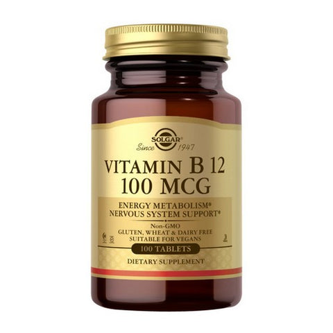 Solgar, Vitamin B12, 100 mcg, 100 Tabs Solgar