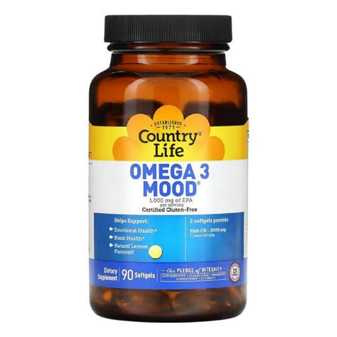 Country Life, Omega 3 Mood, 90 Softgels Country Life