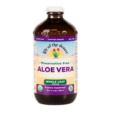 Lily Of The Desert, Aloe Vera Juice Whole Leaf Filtered Preservative Free, 32 Oz Lily Of The Desert