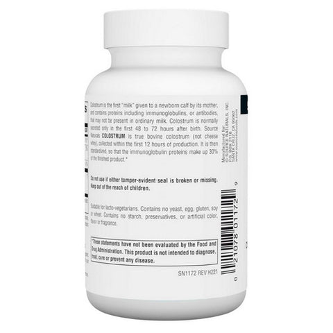 Source Naturals, Colostrum, 650 Mg, 60 Tabs Source Naturals