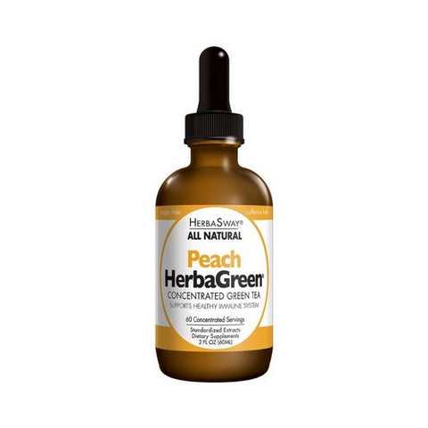 Herbasway, Herbagreen Tea Peach, Peach, 2 oz Herbasway