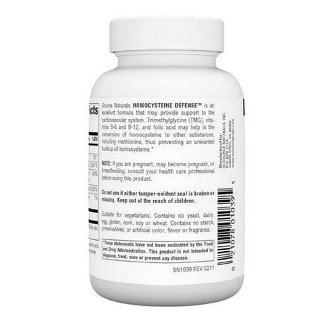 Source Naturals, Homocysteine Defense, 120 Tabs Source Naturals