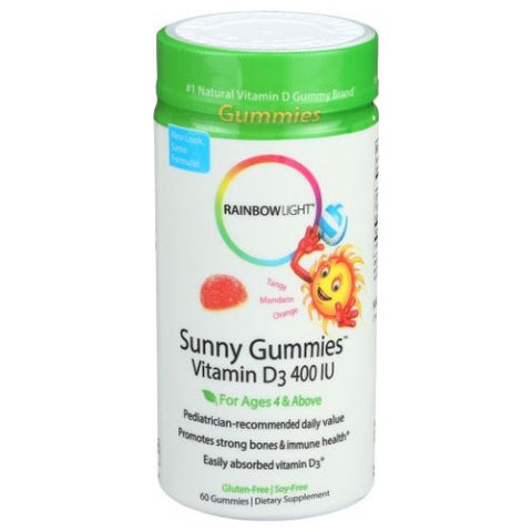 Kids Sunny Gummies D3 400 IU 60 Count by Rainbow Light