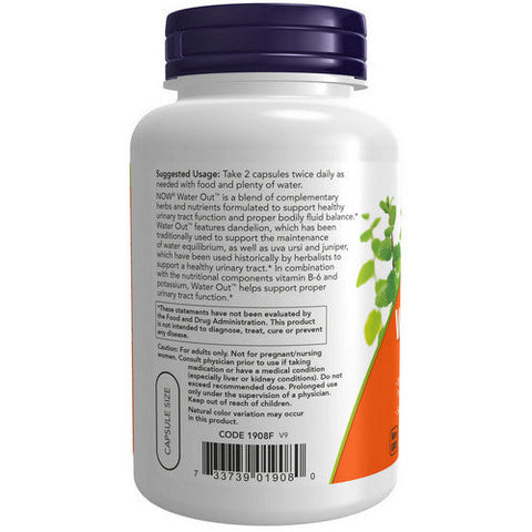 Now Foods, Water Out Herbal Diuretic, 100 Vcaps Now Foods