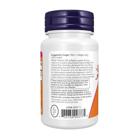 Now Foods, Vitamin D-3, 2000 IU, 240 Softgels Now Foods