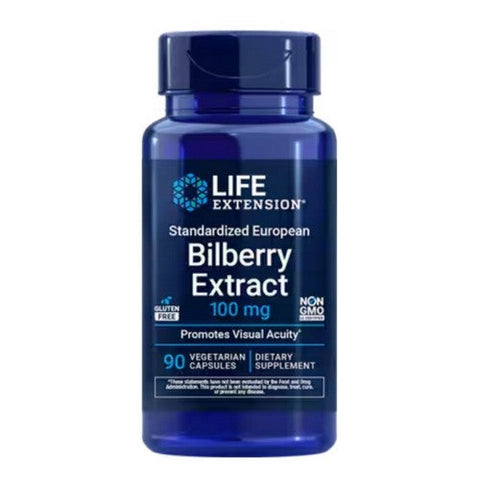 Life Extension, Bilberry Extract, 100 MG, 90 Veg Caps Life Extension